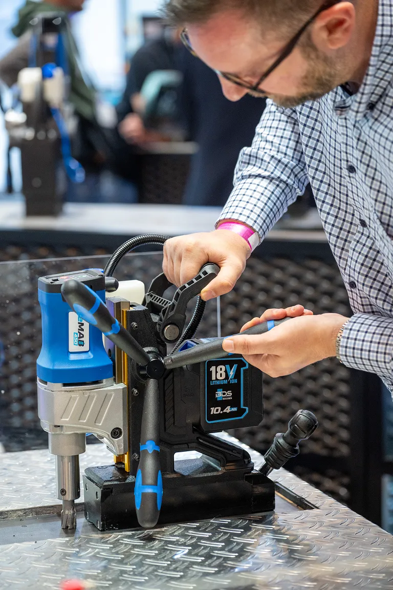 Magnet Powered Machine Cordless Magnetic Drill | Battery Power Magnetic Drill Press