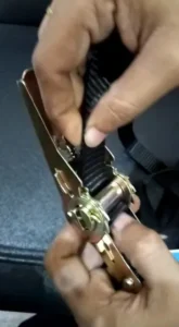¿Cómo utilizar el cinturón de seguridad para una máquina de taladrado magnética?